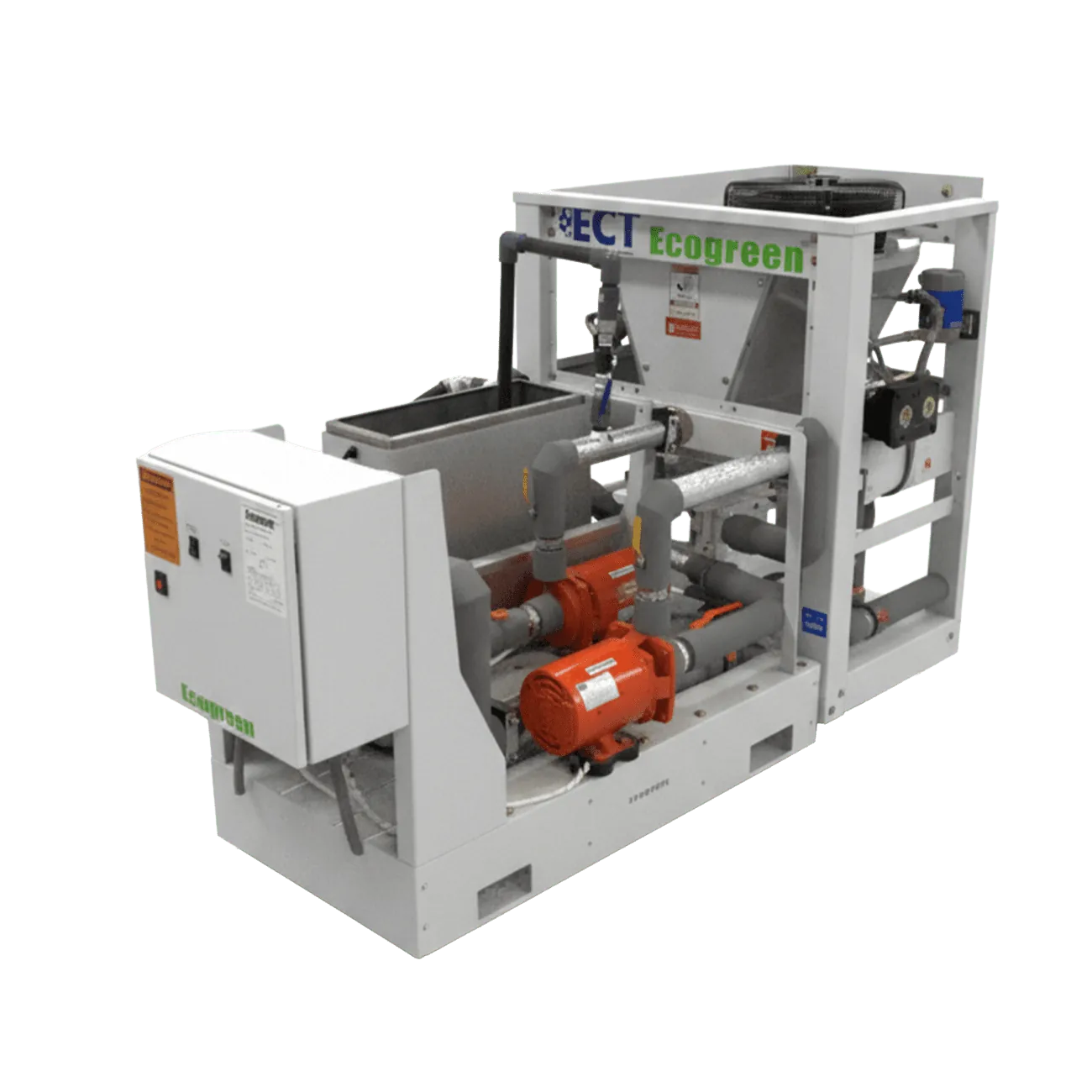 CHILLER ECT SCROLL ESTANDAR MOD. ECTL006A46SB4 CAP. 6TR 460V 3F R-410 EVAPORADOR CASCO Y TUBO SHELL BOX ENFRIADO POR AIRE SERIE ECO-MX-99246